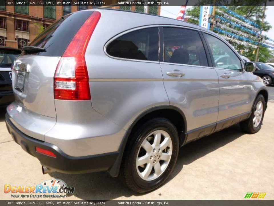 2007 Honda CR-V EX-L 4WD Whistler Silver Metallic / Black Photo #13