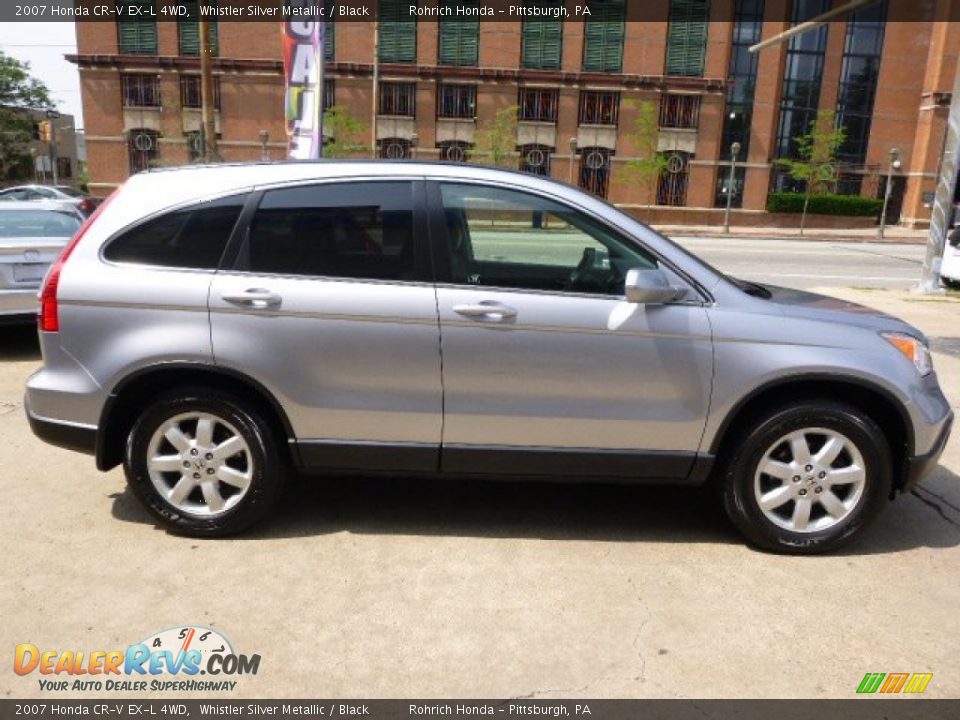 2007 Honda CR-V EX-L 4WD Whistler Silver Metallic / Black Photo #14