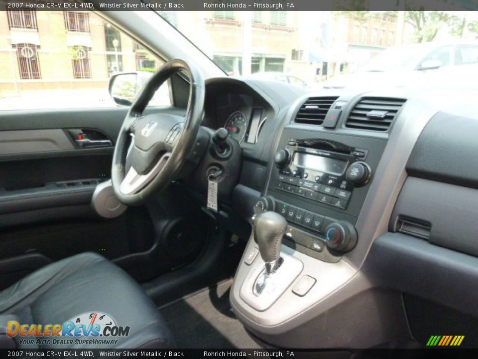 2007 Honda CR-V EX-L 4WD Whistler Silver Metallic / Black Photo #16