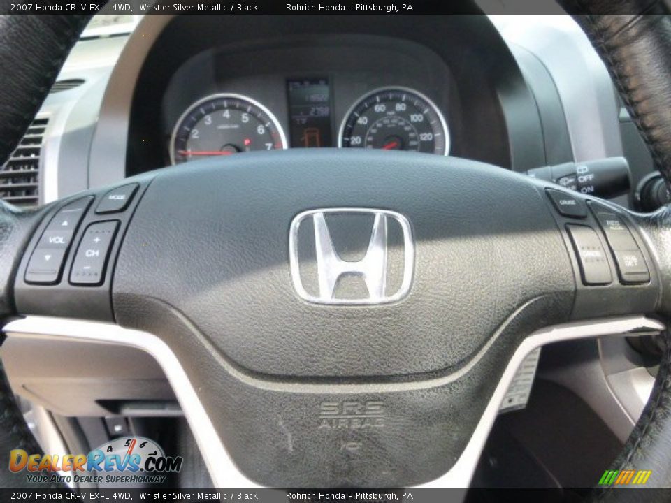 2007 Honda CR-V EX-L 4WD Whistler Silver Metallic / Black Photo #21