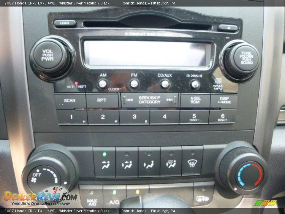 2007 Honda CR-V EX-L 4WD Whistler Silver Metallic / Black Photo #24