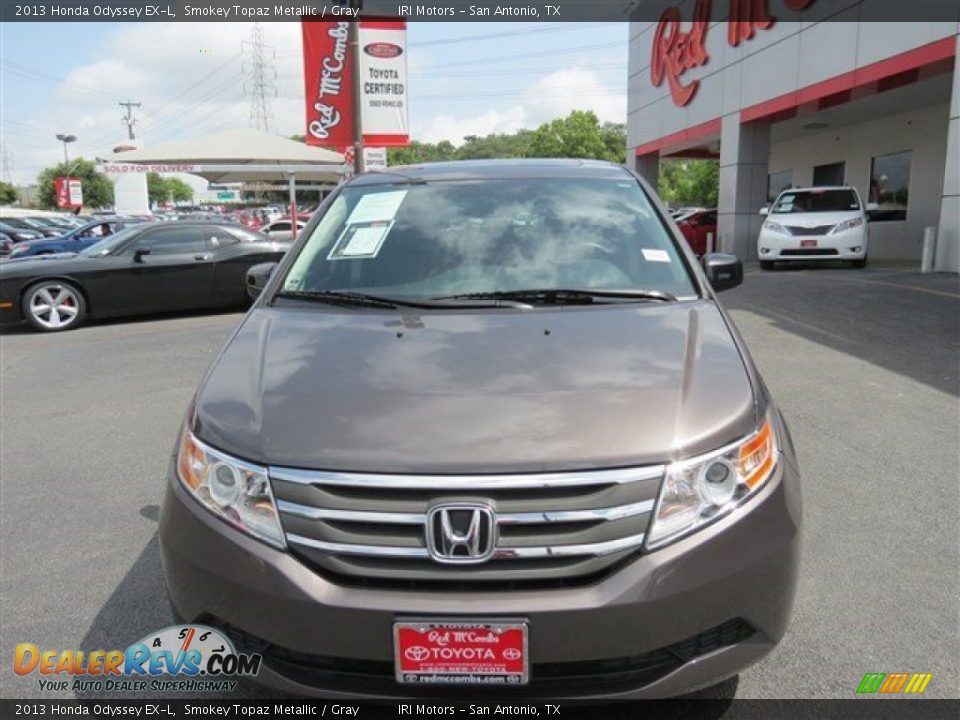 2013 Honda Odyssey EX-L Smokey Topaz Metallic / Gray Photo #2