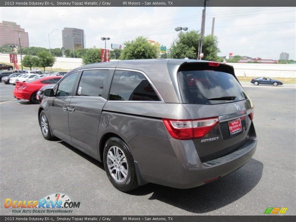 2013 Honda Odyssey EX-L Smokey Topaz Metallic / Gray Photo #5
