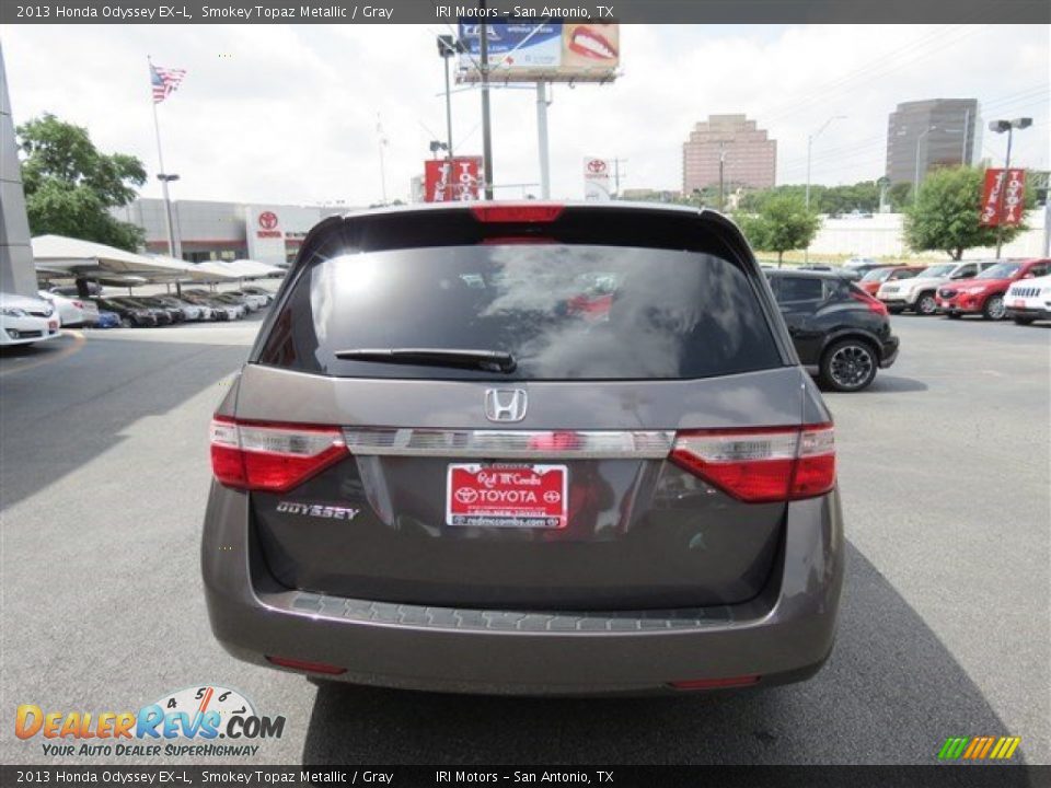 2013 Honda Odyssey EX-L Smokey Topaz Metallic / Gray Photo #6