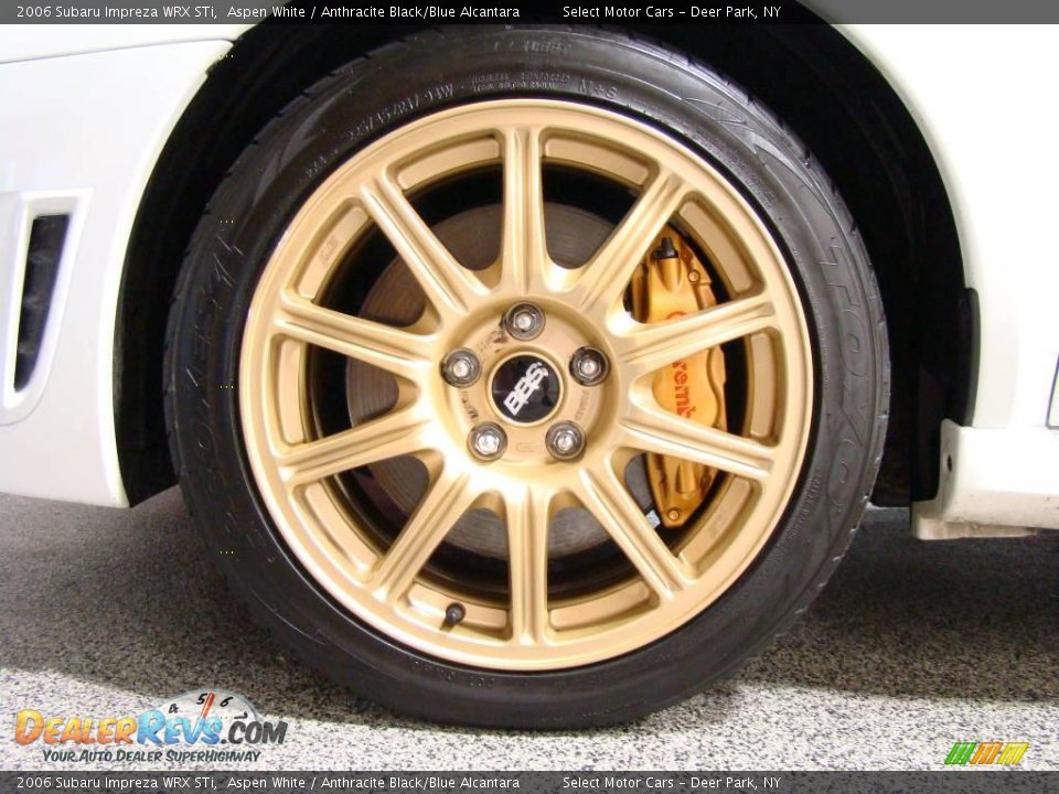 2006 Subaru Impreza WRX STi Aspen White / Anthracite Black/Blue Alcantara Photo #6