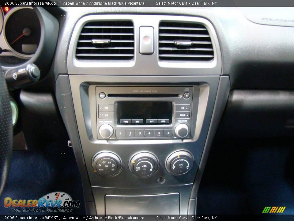 2006 Subaru Impreza WRX STi Aspen White / Anthracite Black/Blue Alcantara Photo #10