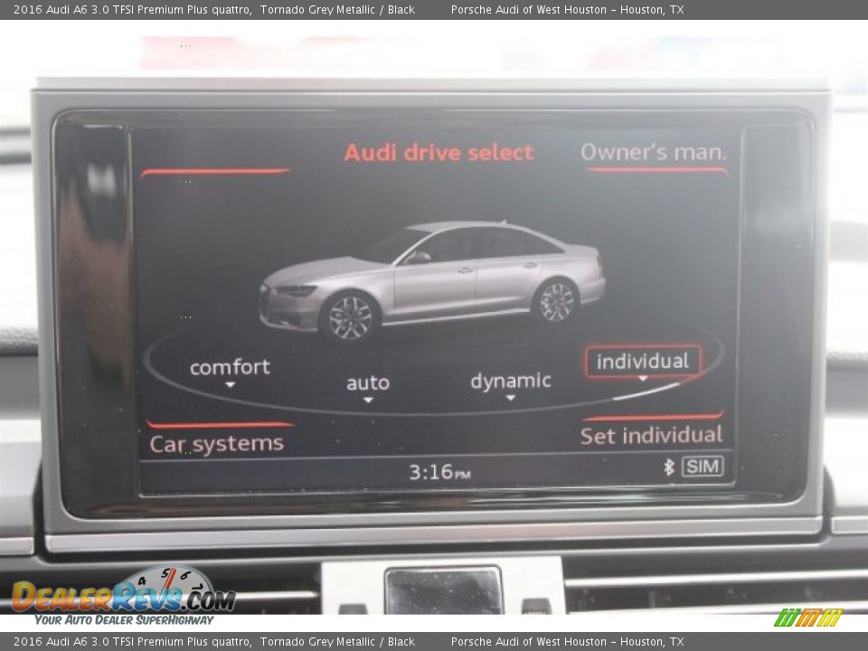 2016 Audi A6 3.0 TFSI Premium Plus quattro Tornado Grey Metallic / Black Photo #26