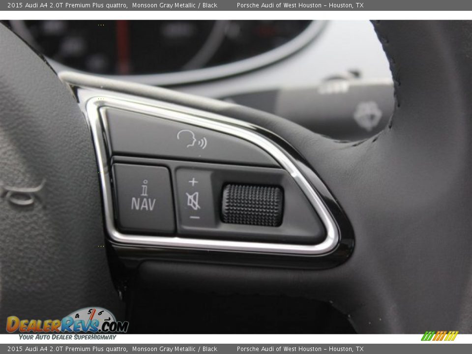 2015 Audi A4 2.0T Premium Plus quattro Monsoon Gray Metallic / Black Photo #27
