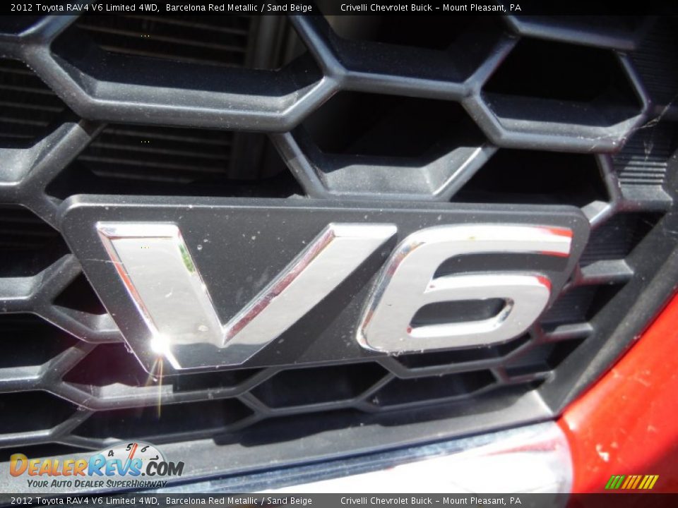 2012 Toyota RAV4 V6 Limited 4WD Barcelona Red Metallic / Sand Beige Photo #7