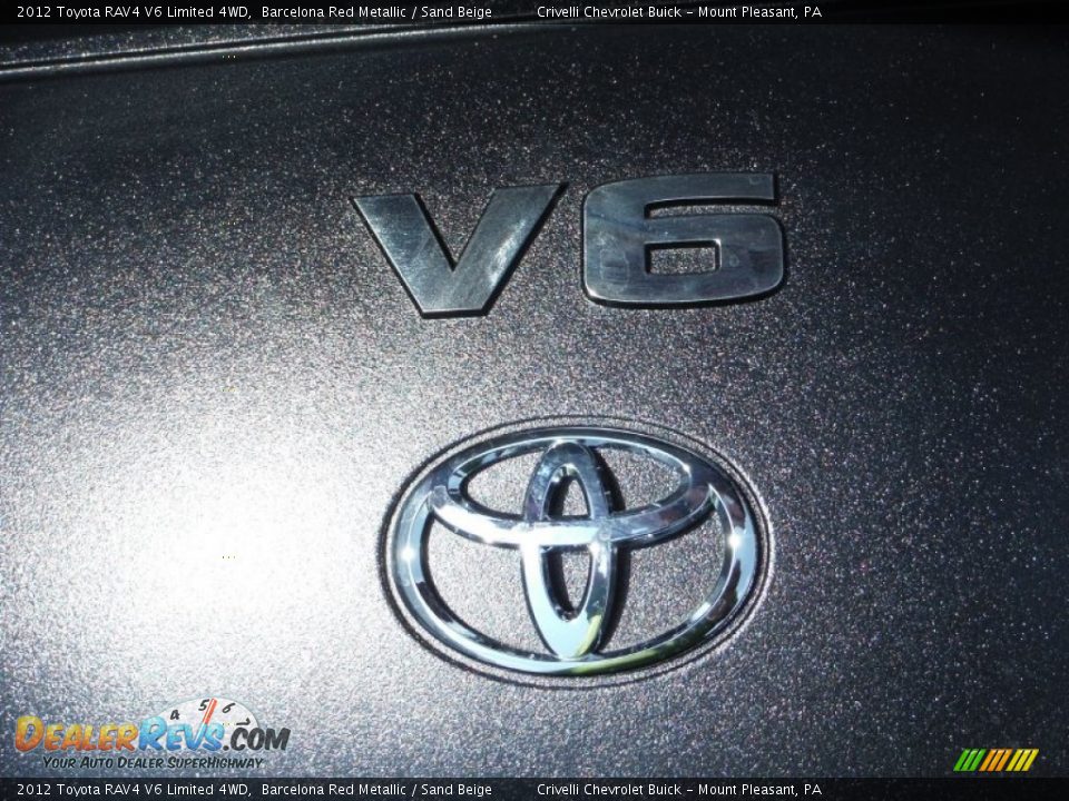 2012 Toyota RAV4 V6 Limited 4WD Barcelona Red Metallic / Sand Beige Photo #14
