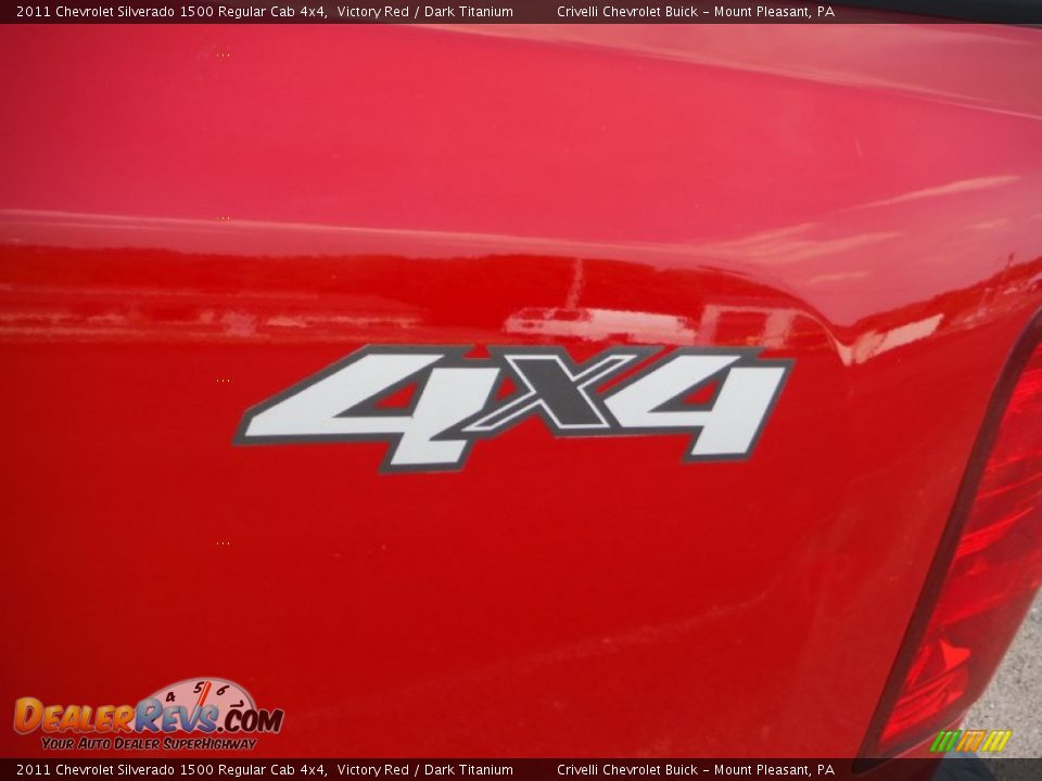 2011 Chevrolet Silverado 1500 Regular Cab 4x4 Victory Red / Dark Titanium Photo #4