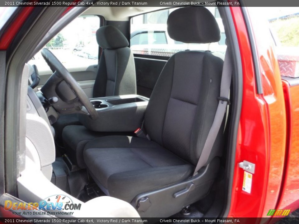 2011 Chevrolet Silverado 1500 Regular Cab 4x4 Victory Red / Dark Titanium Photo #16