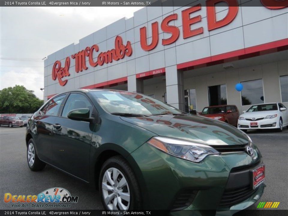 2014 Toyota Corolla LE 4Evergreen Mica / Ivory Photo #1