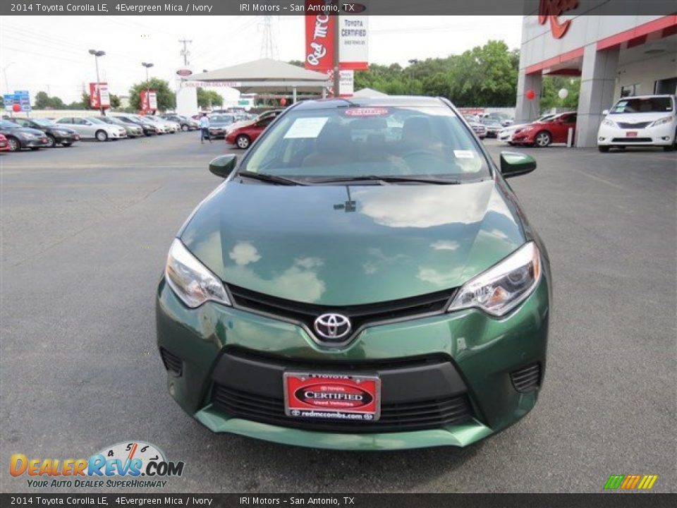 2014 Toyota Corolla LE 4Evergreen Mica / Ivory Photo #2