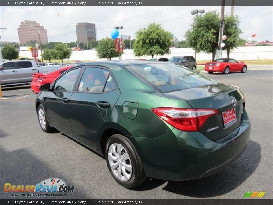 2014 Toyota Corolla LE 4Evergreen Mica / Ivory Photo #5