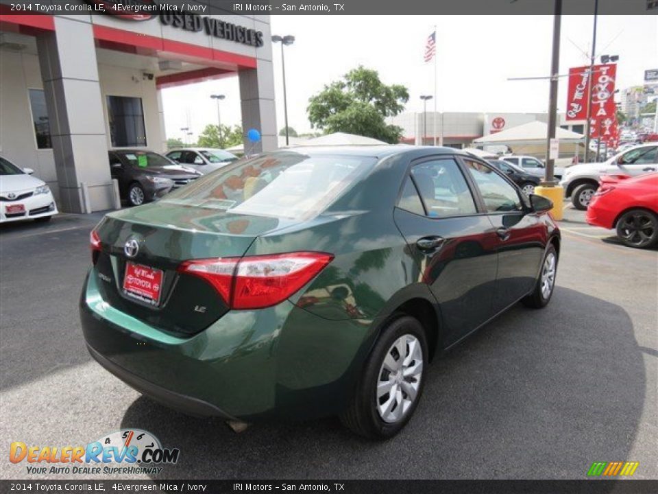 2014 Toyota Corolla LE 4Evergreen Mica / Ivory Photo #7