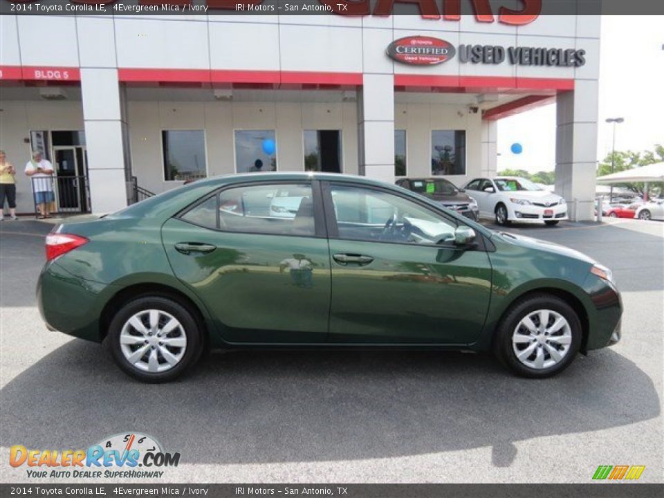 2014 Toyota Corolla LE 4Evergreen Mica / Ivory Photo #8