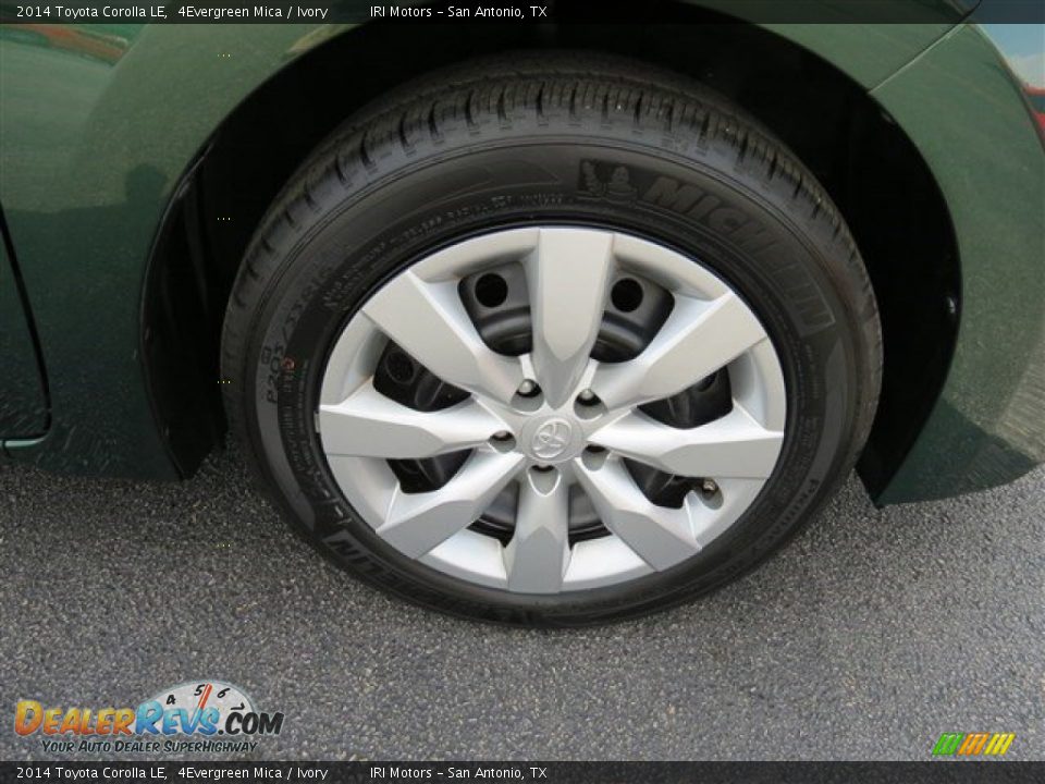 2014 Toyota Corolla LE 4Evergreen Mica / Ivory Photo #9