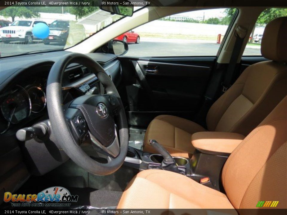 2014 Toyota Corolla LE 4Evergreen Mica / Ivory Photo #12
