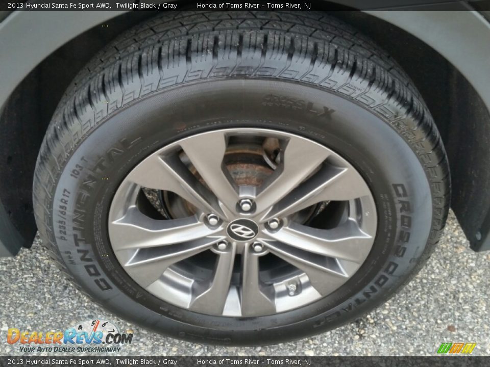 2013 Hyundai Santa Fe Sport AWD Twilight Black / Gray Photo #22
