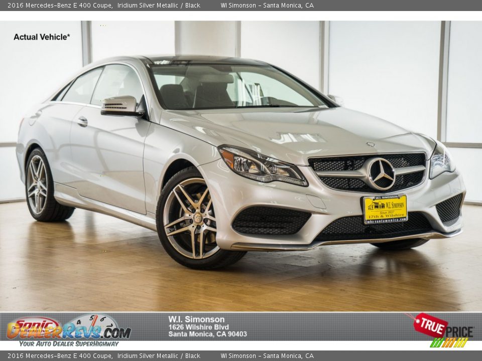 2016 Mercedes-Benz E 400 Coupe Iridium Silver Metallic / Black Photo #1