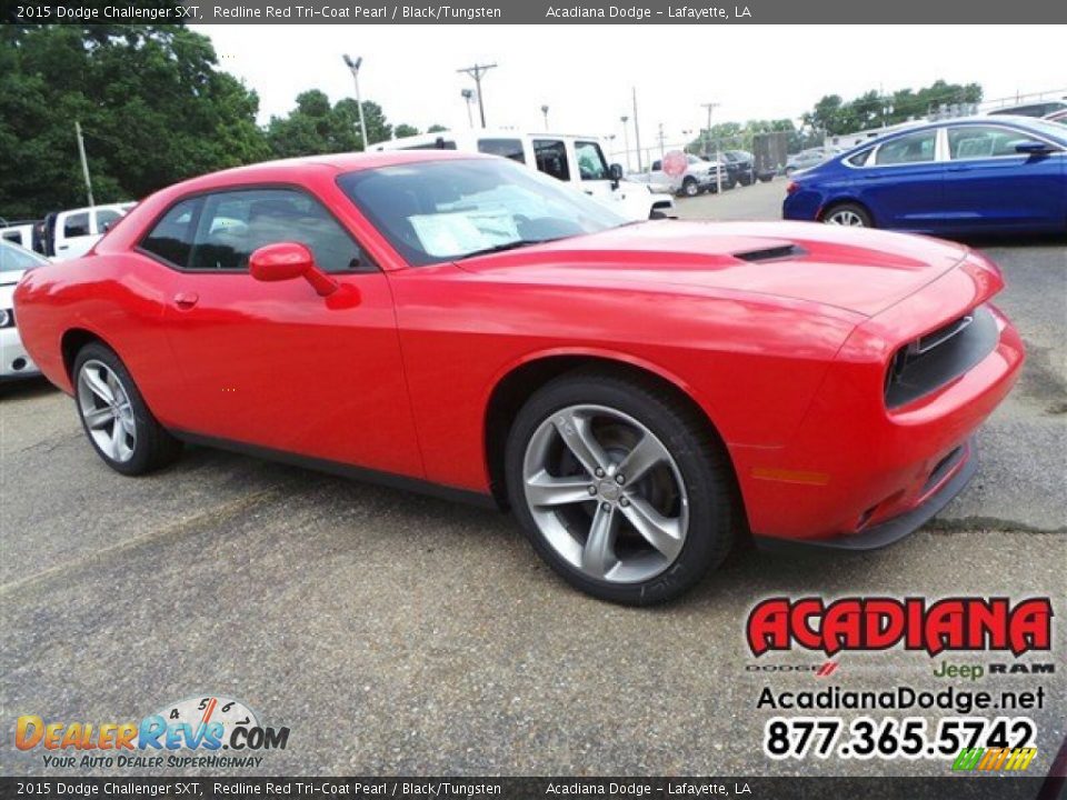2015 Dodge Challenger SXT Redline Red Tri-Coat Pearl / Black/Tungsten Photo #4