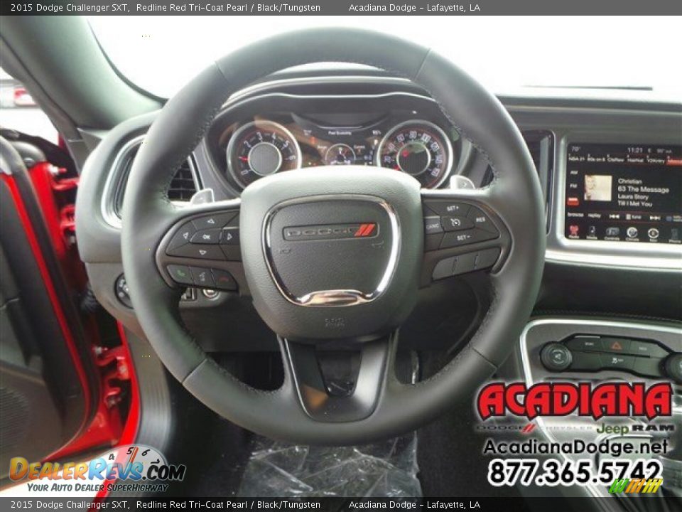 2015 Dodge Challenger SXT Redline Red Tri-Coat Pearl / Black/Tungsten Photo #6