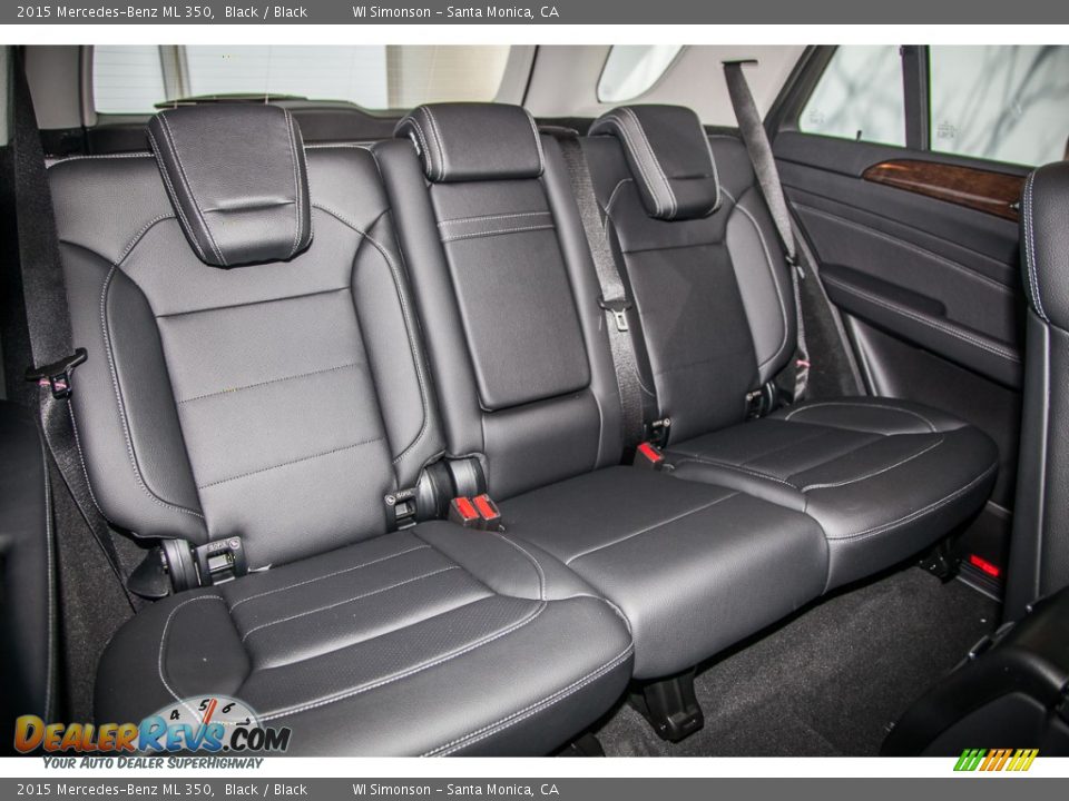 2015 Mercedes-Benz ML 350 Black / Black Photo #2