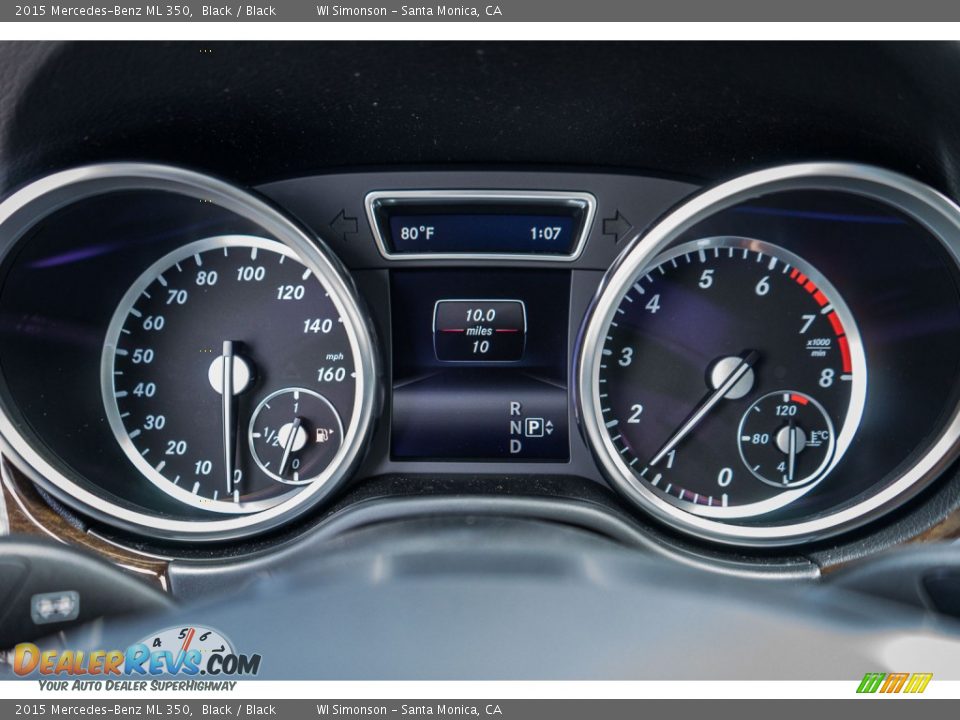 2015 Mercedes-Benz ML 350 Black / Black Photo #7
