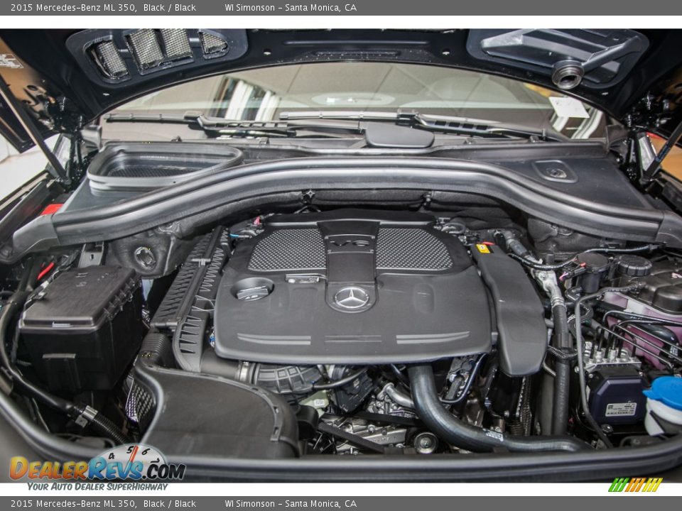 2015 Mercedes-Benz ML 350 Black / Black Photo #9
