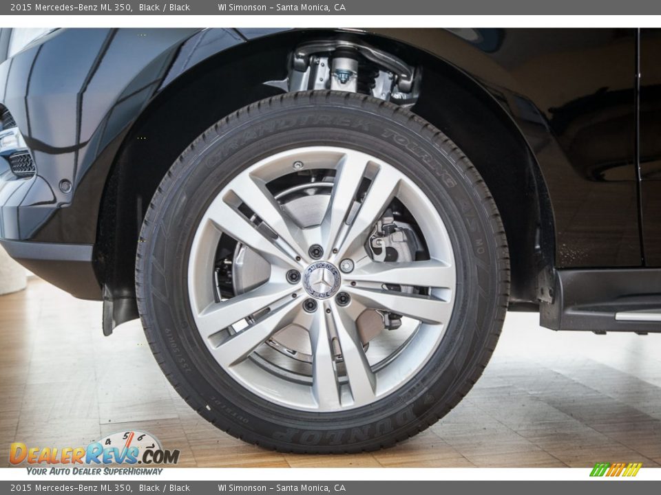 2015 Mercedes-Benz ML 350 Black / Black Photo #10