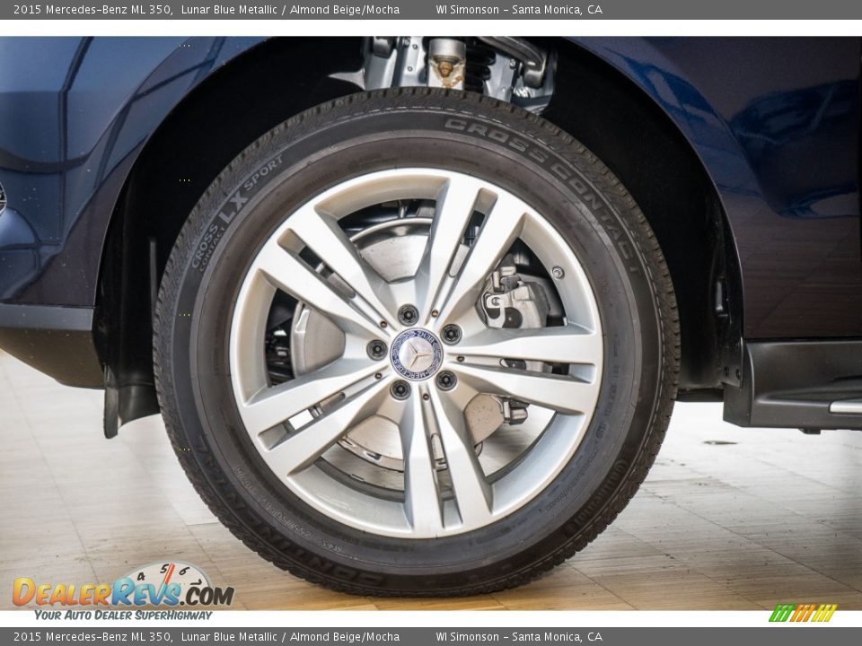 2015 Mercedes-Benz ML 350 Lunar Blue Metallic / Almond Beige/Mocha Photo #10
