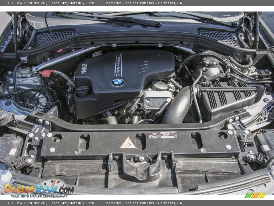 2013 BMW X3 xDrive 28i Space Gray Metallic / Black Photo #11