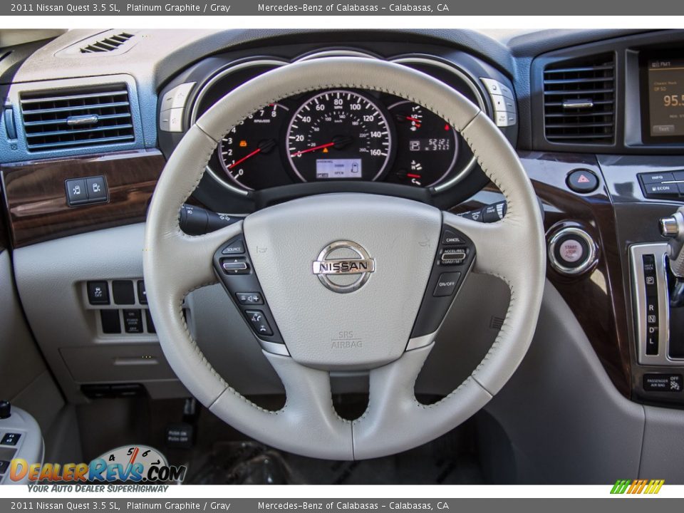 2011 Nissan Quest 3.5 SL Steering Wheel Photo #15