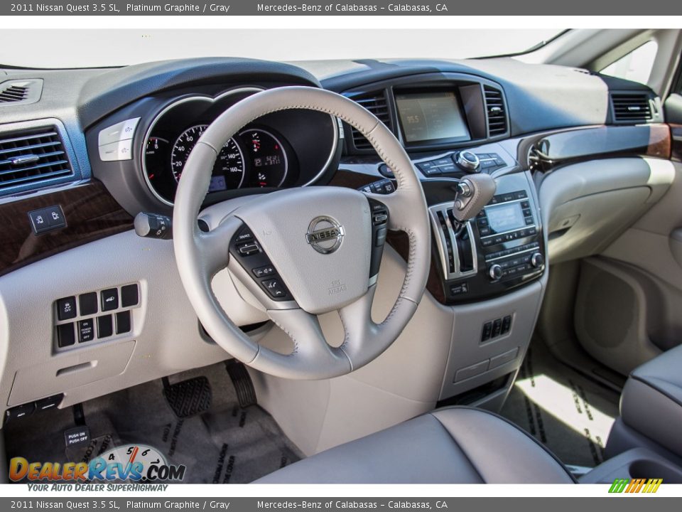 Gray Interior - 2011 Nissan Quest 3.5 SL Photo #18