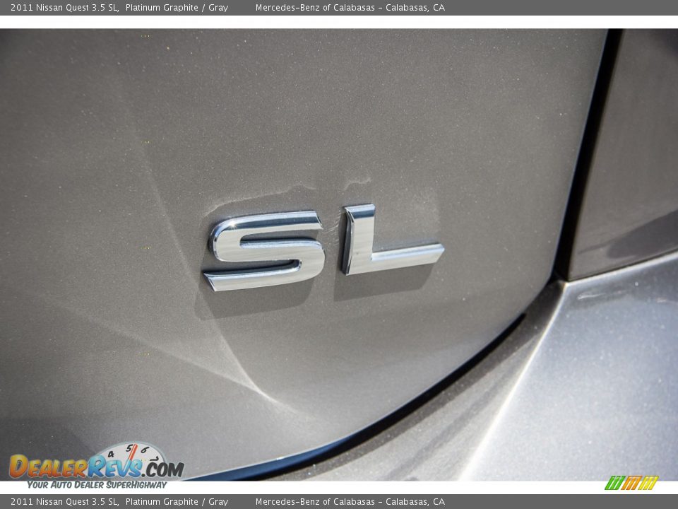 2011 Nissan Quest 3.5 SL Platinum Graphite / Gray Photo #29