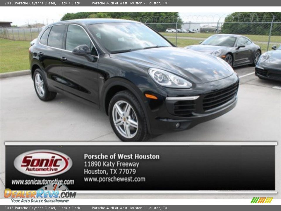 2015 Porsche Cayenne Diesel Black / Black Photo #1