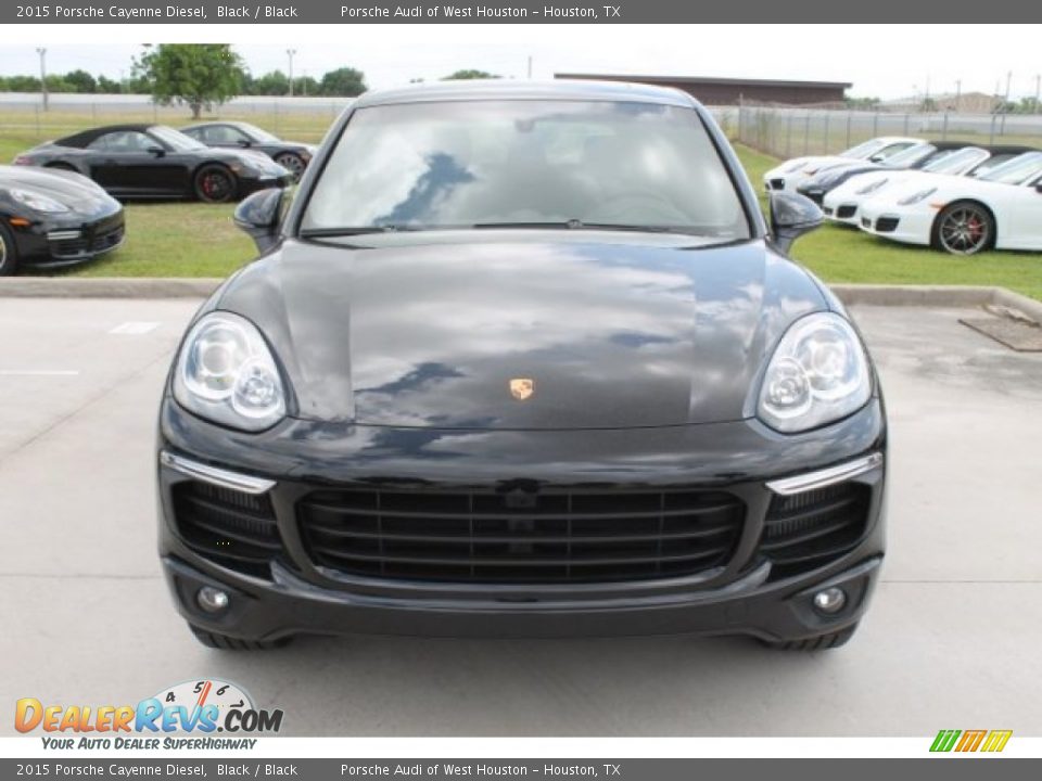 2015 Porsche Cayenne Diesel Black / Black Photo #3