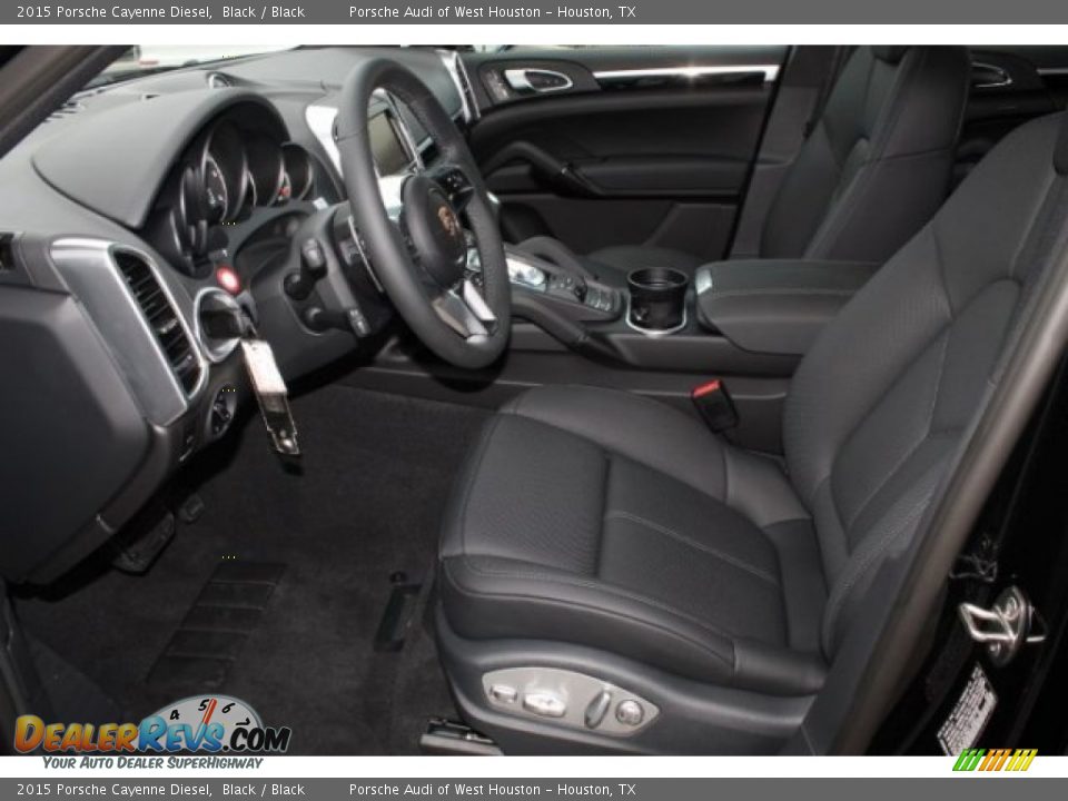 2015 Porsche Cayenne Diesel Black / Black Photo #14