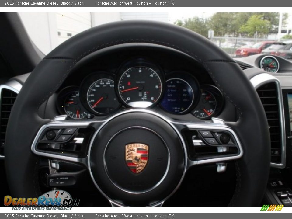 2015 Porsche Cayenne Diesel Black / Black Photo #25