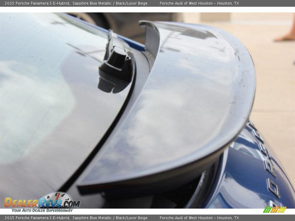 2015 Porsche Panamera S E-Hybrid Sapphire Blue Metallic / Black/Luxor Beige Photo #6