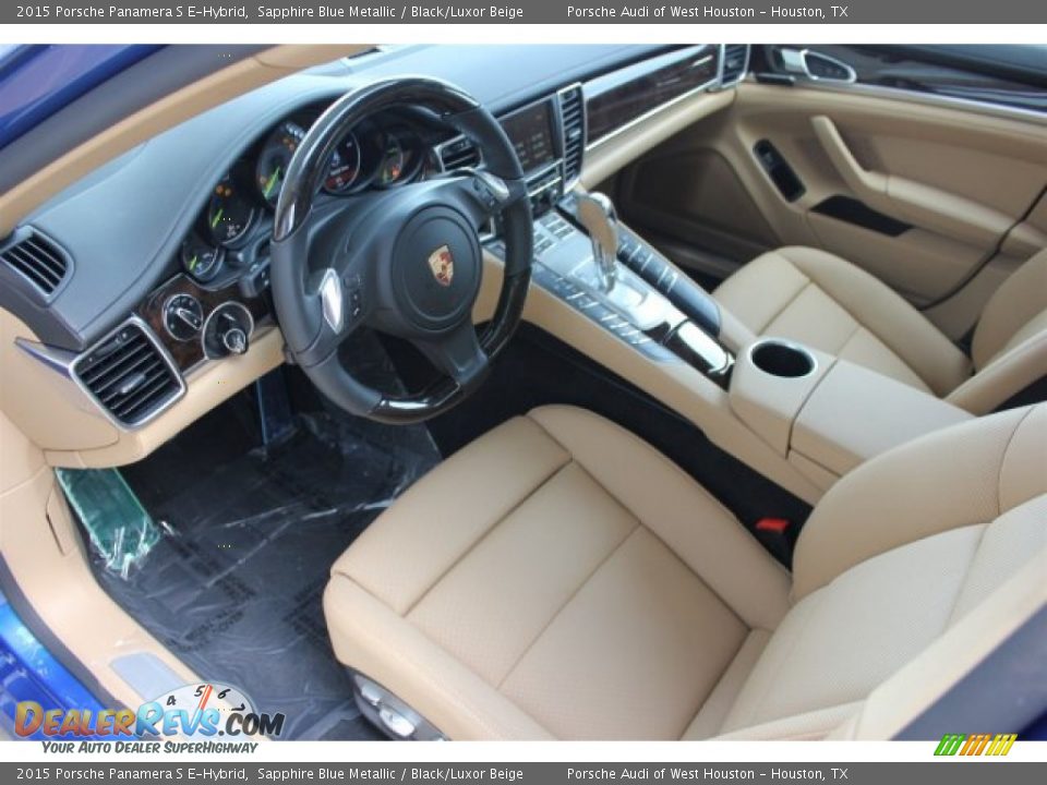 Black/Luxor Beige Interior - 2015 Porsche Panamera S E-Hybrid Photo #14