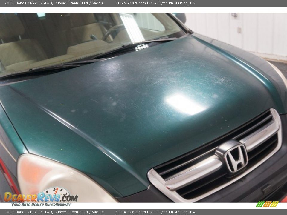 2003 Honda CR-V EX 4WD Clover Green Pearl / Saddle Photo #36