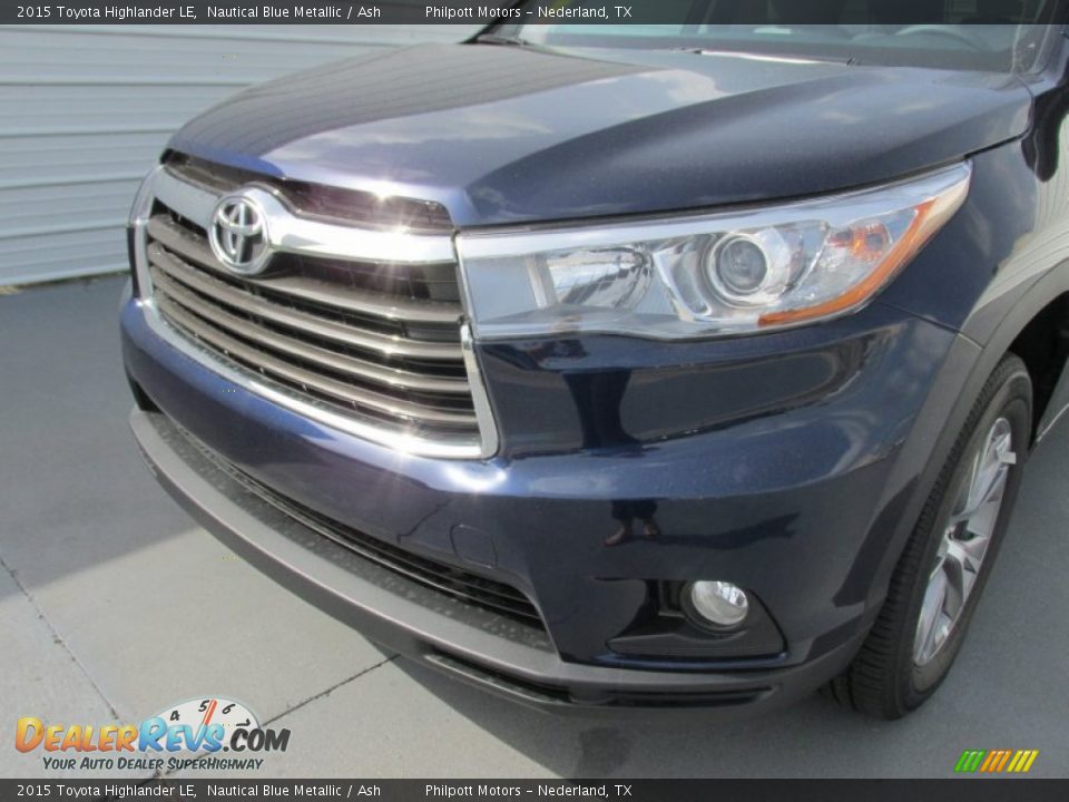 2015 Toyota Highlander LE Nautical Blue Metallic / Ash Photo #10