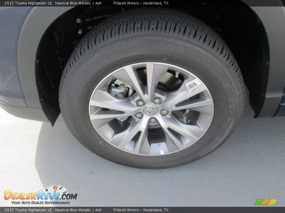 2015 Toyota Highlander LE Nautical Blue Metallic / Ash Photo #11