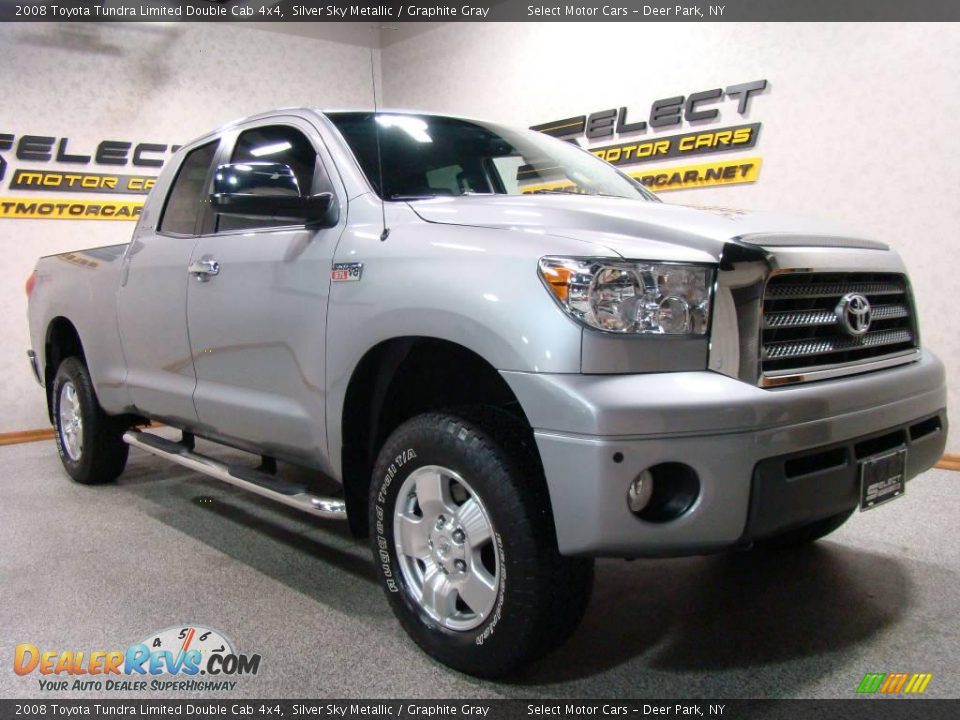 2008 Toyota Tundra Limited Double Cab 4x4 Silver Sky Metallic / Graphite Gray Photo #3