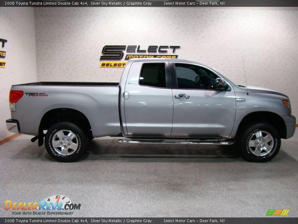2008 Toyota Tundra Limited Double Cab 4x4 Silver Sky Metallic / Graphite Gray Photo #4