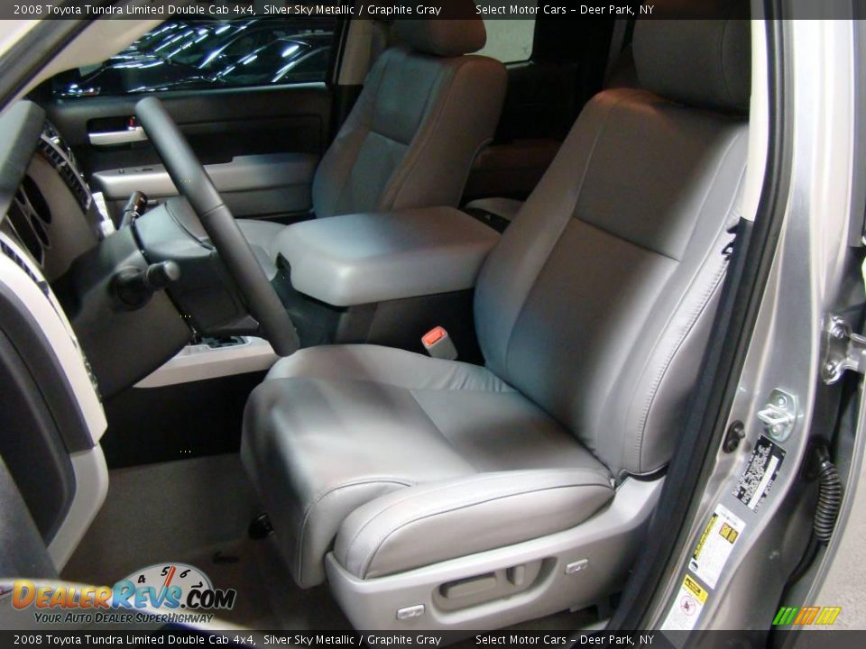 2008 Toyota Tundra Limited Double Cab 4x4 Silver Sky Metallic / Graphite Gray Photo #8