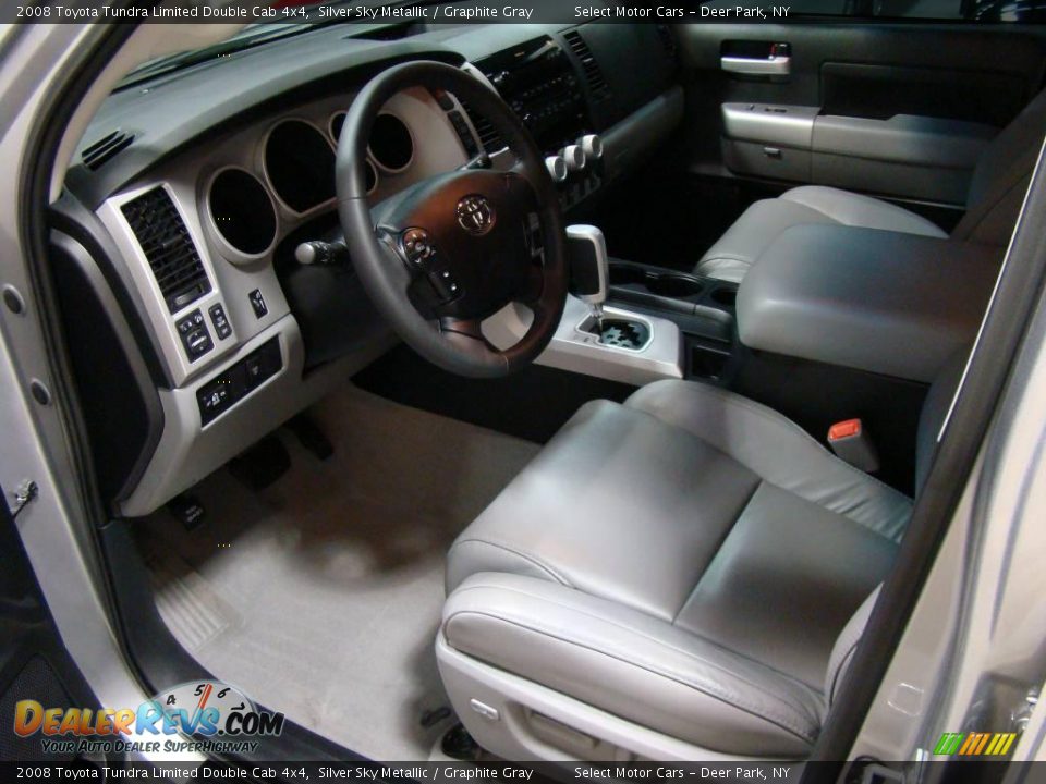 2008 Toyota Tundra Limited Double Cab 4x4 Silver Sky Metallic / Graphite Gray Photo #9