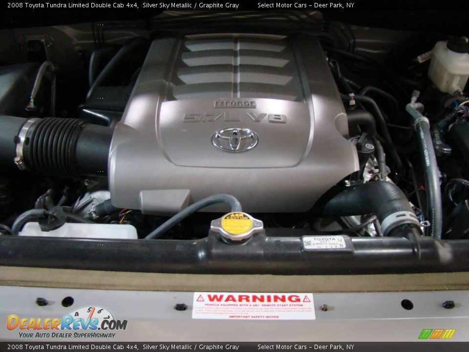 2008 Toyota Tundra Limited Double Cab 4x4 Silver Sky Metallic / Graphite Gray Photo #15